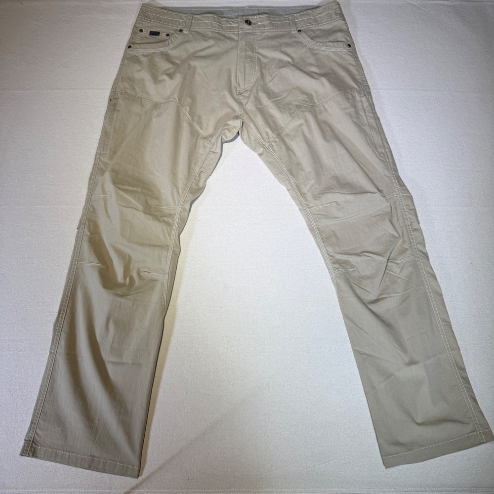 Kuhl 40 X 32 Renegade Afire Pants Mens Tan Khaki Vented Knee Hiking Outdoor 5098